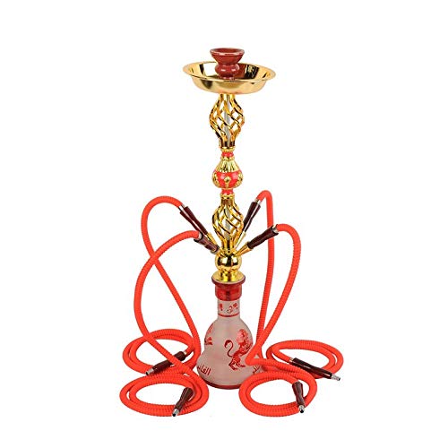 Anyi Shisha-Rohr-Huka Bar Shisha Zubehör KTV Shisha Double Double Triple-Four (rot),L