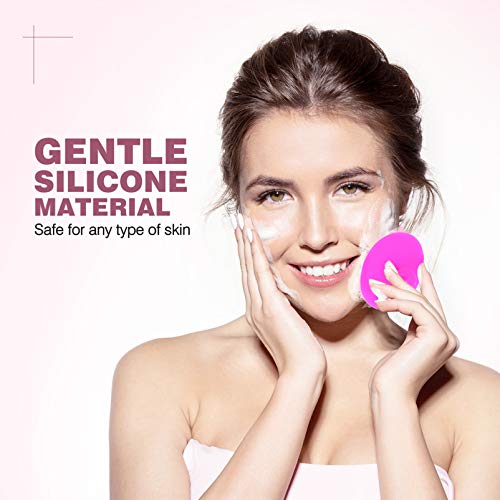 Beaupretty 10 peças de escova esfoliante de silicone para os lábios, escova de rosto, escova de esfr