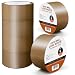 Produktbild K-MART Stick Well Packband, Industrielles braunes Verpackungsbänder, 6 Rollen, Geräuscharm  48 mm x 66 m, Sicheres braunes Klebeband für Umzugskartons, Starkes Packband für den Umzug (6 Rollen)