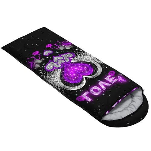 Image of QOOMO Ball Flower Camping Sleeping Bags,3 Season Warm & Cool Weather,Lightweight,Waterproof Sleeping Bags for Adults & Kids,Traveling,and Outdoors,Camping Gear Equipment