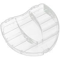Healvian Boîte de Rangement de Cœur Compartiments Transparents pour Petits Accessoires pour Stockage Portable et Organisé