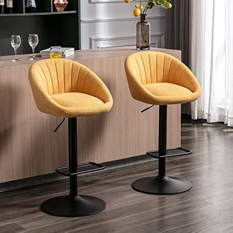 Tabourets Wahson Jaune Lot de 2 Cover