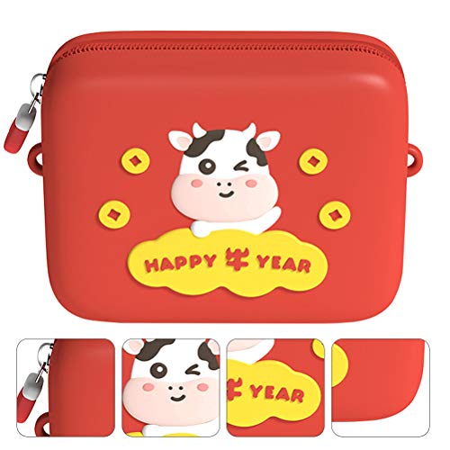 1 bolsa infantil de um ombro só bolsa de ano de boi com desenho animado bolsa transversal infantil (