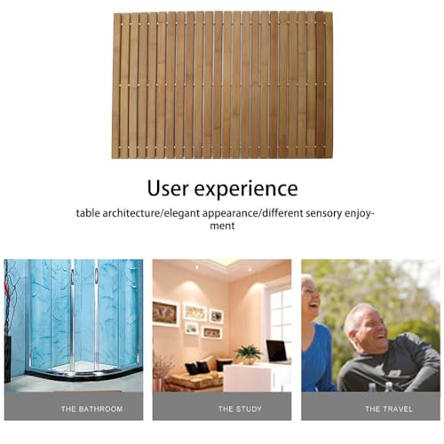 Tapis de bain cuisine extérieur à rayures imperméable et hygiénique