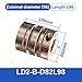 EDRIWYIM Industrial Disc Coupling D82L98mm High Precision Flex Disk Type Aluminum Coupler 8mm to 22mm(24X24)