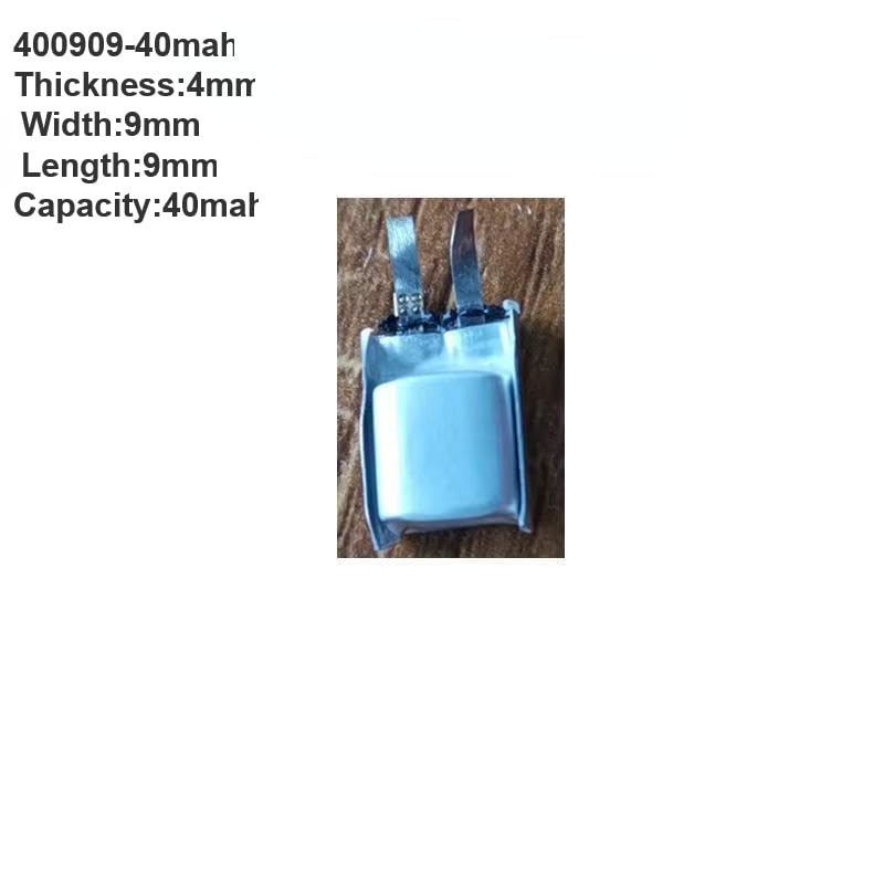 3.7V Lipo Polymer Rechargeable Battery for Smart Bracelet LED Light (400909-40mah)