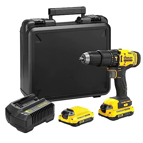 Stanley Fatmax Sfmcd711c2k-Qw - Taladro Percutor 18v, Gama V20, Par De Giro Máx. 50 Nm, Engranaje Planetario De 2 Velocidades, Luz Led, Incl. 2 Baterías 1,5 Ah, Cargador Y Maletín Stanley Fatmax Sfmcd711c2k-Qw - Taladro Percutor 18v, Gama V20, Par De Giro Máx. 50 Nm, Engranaje Planetario De 2 Velocidades, Luz Led, Incl. 2 Baterías 1,5 Ah, Cargador Y Maletín