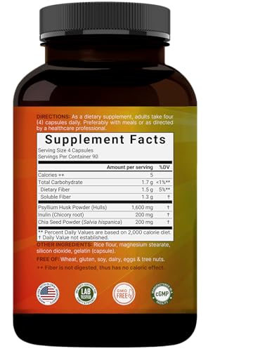 NatureBell Psyllium Husk Fiber Capsules