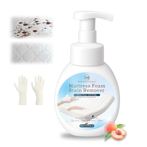 Snowlily Mattress Stain Remover Foam Spray - Multi-Surface Fabric and Upholstery Cleaner for Mattress Couch Carpet 300ml