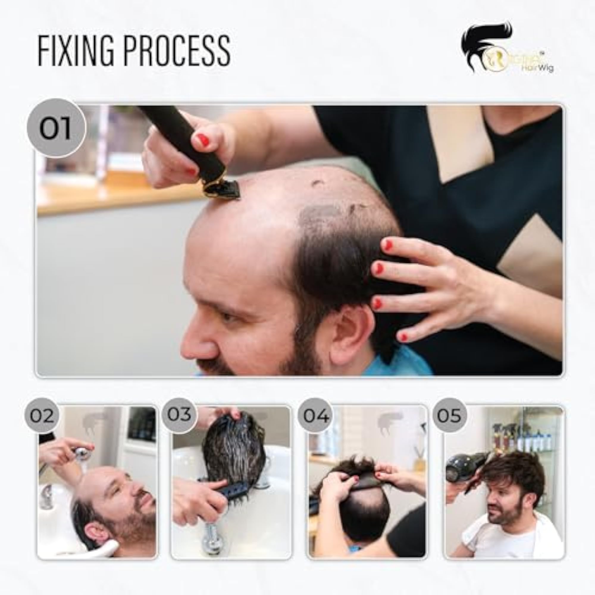 Men's Australian Hair Patch, Natural Look, Comfortable Fit
