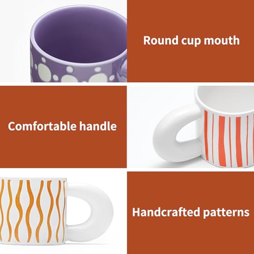 Taza de café cerámica de 11oz con diseño moderno miniatura 5