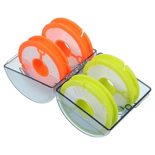 BRIGHTFUFU Portable Fishing Shockproof Rainbow Fishing Line Winder with Winding Spools for Easy Organization and Storage Lightweight and Fishing Line