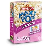 MENGUY'S Pop corn micro-ondable sucré, 3x90 g