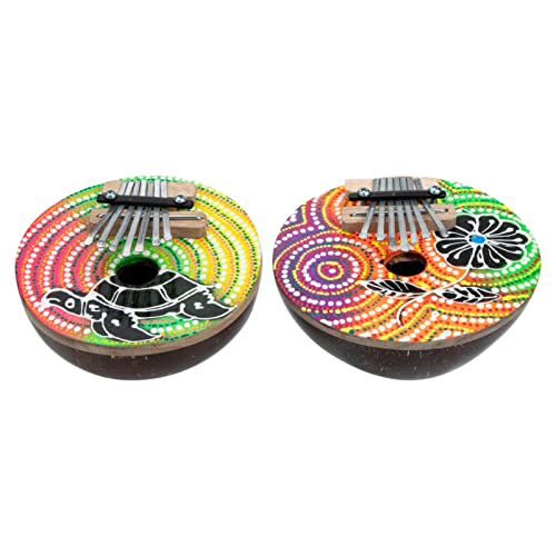 BIENKA Coquille Doigt Pouce Piano Peint À La Main Kalimba Réglable Doigt Pouce Piano Instrument De Musique for Débutants… - Les Beatles, Paul McCartney, John Lennon, RIngo Starr, George Harrison BIENKA Coquille Doigt Pouce Piano Peint À La Main Kalimba Réglable Doigt Pouce Piano Instrument De Musique for Débutants…