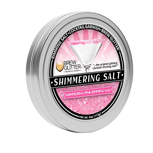 Brew Glitter - Shimmering Pink Rimming Salt (4oz, 1x Bar Tin) Edible Glitter Blended Cocktail Garnish for Mixed Drinks and Beverages - Thumbnail 5