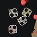 Guppy 2 Pack Bling Diamond Camera Lens Protector Compatible with iPhone 13, Rear Camera Cover 3D Glitter Crystal Rhinstone Lens Cover Protective Decorations Sticker Protector Silver