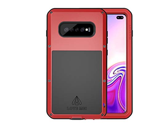 Coque Samsung S10 Plus LOVE MEI rouge - Étui protection intégrale antichoc et métal