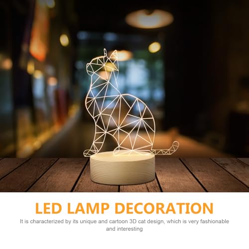 Lámpara de Mesa 3D Gato LED Gadpiparty miniatura 7