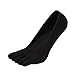 ZAKASA No Show Running Five Fingers Invisible Liner Boat Cotton Ankle Toe Socks for Women Ladies