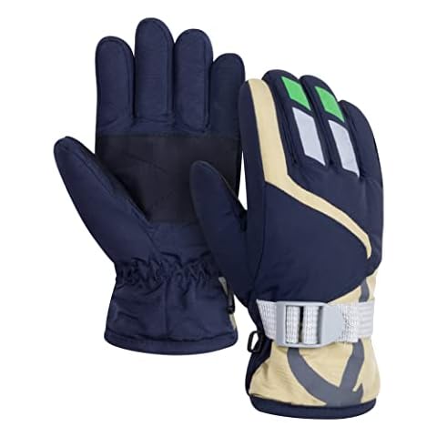 Becellen Skihandschuhe Kinder, Winter Winddichte rutschfest Handschuhe Warme Schneehandschuhe Cover