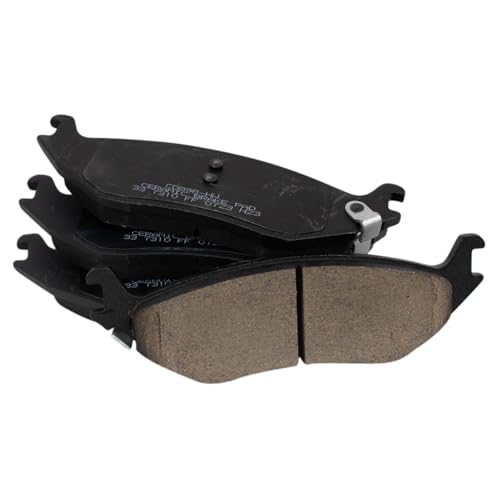 Image of TRQ Rear Brake Pad & Rotor Kit Ceramic Compatible with 2009-2010 Dodge Ram 1500