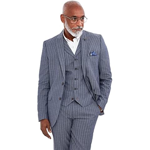 Chaqueta clásica de Traje Blazer a Rayas Cover