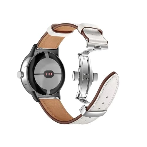 [LOKLNEYK] �{�v�܂肽���݃o�b�N���o���h�ɓK������Google Pixel Watch 2/1(Silver button white)