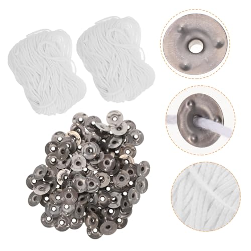 OSALADI DIY Candle Wicks Replacement 61m Polyester Wicks 24-Strand for Candle Making Supplies