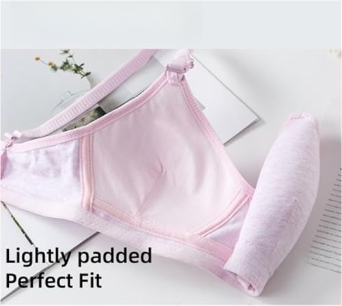 Big Girls' Adjustable Wireless Bra Cotton Bras Light Padded Teens Sports Bra Training Bras for Girls4