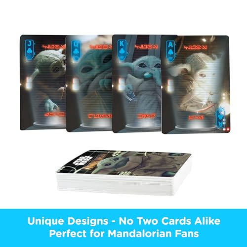 Baraja de Cartas Póker Mandaloriano Grogu Aquarius miniatura 3