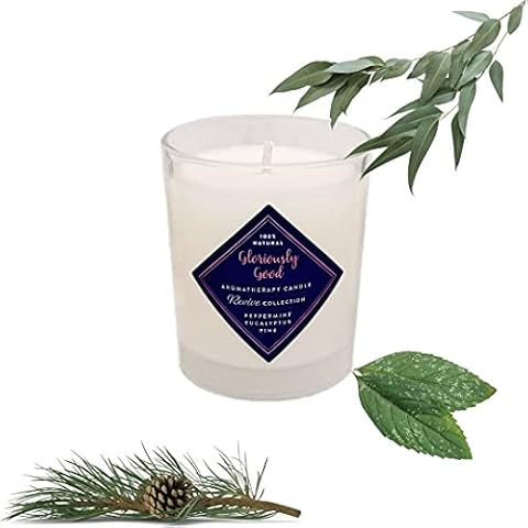 Gloriously Good Peppermint Eucalyptus Pine Candle Cover