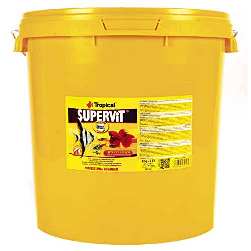 SUPERVIT 21L / 4kg - Alimento para Peces en Forma de Escamas