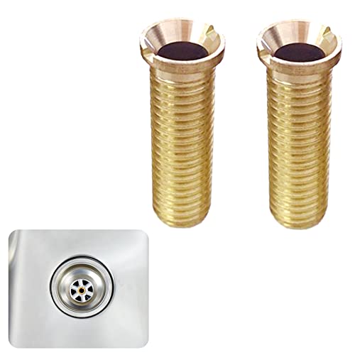 2 Pièces Vis pour Panier d'Évier 39mm Vis Creuse pour Crépines à Panier Évier Panier Vis En Cuivre /385 Vis de Tamis de Panier d'Évier de Cuisine pour Les Crépines à Panier,Évier de Valve de Vidange Cover