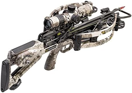 TenPoint Flatline 460 Crossbow – 460 FPS – Fastest Compact Crossbow on The Market – Includes 100-Yard EVO-X Marksman Elite Scope, ACUslide Cocking & De-Cocking System & 6 EVO-X 16 Carbon Arrows