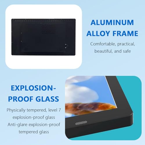Image of Digital Signage Player Screen, Non-Touch Full-Color LCD Display Board for Retail Store Advertising, 24 /7 Smart Automation Power & Brightness Control, Multi-Zone Split Playback 13.3in