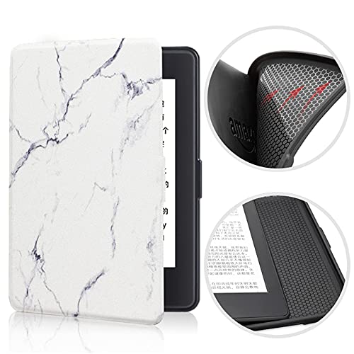 JMH Funda de silicona compatible con Kindle Paperwhite (10ª generación, 2018) más delgada y ligera con función de encendido y apagado automático, solo apto para el modelo PQ94WIF