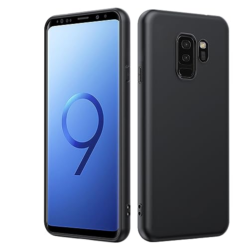 Coque Samsung S9 Plus Dioxide en silicone TPU souple noir mat