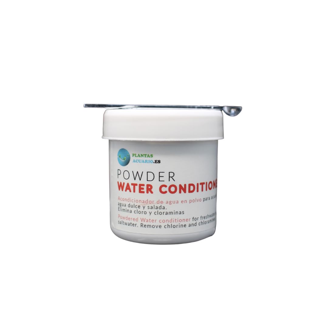 Acondicionador de Agua para Acuario anticloro y cloraminas en Polvo, Water Conditioner 50 ml