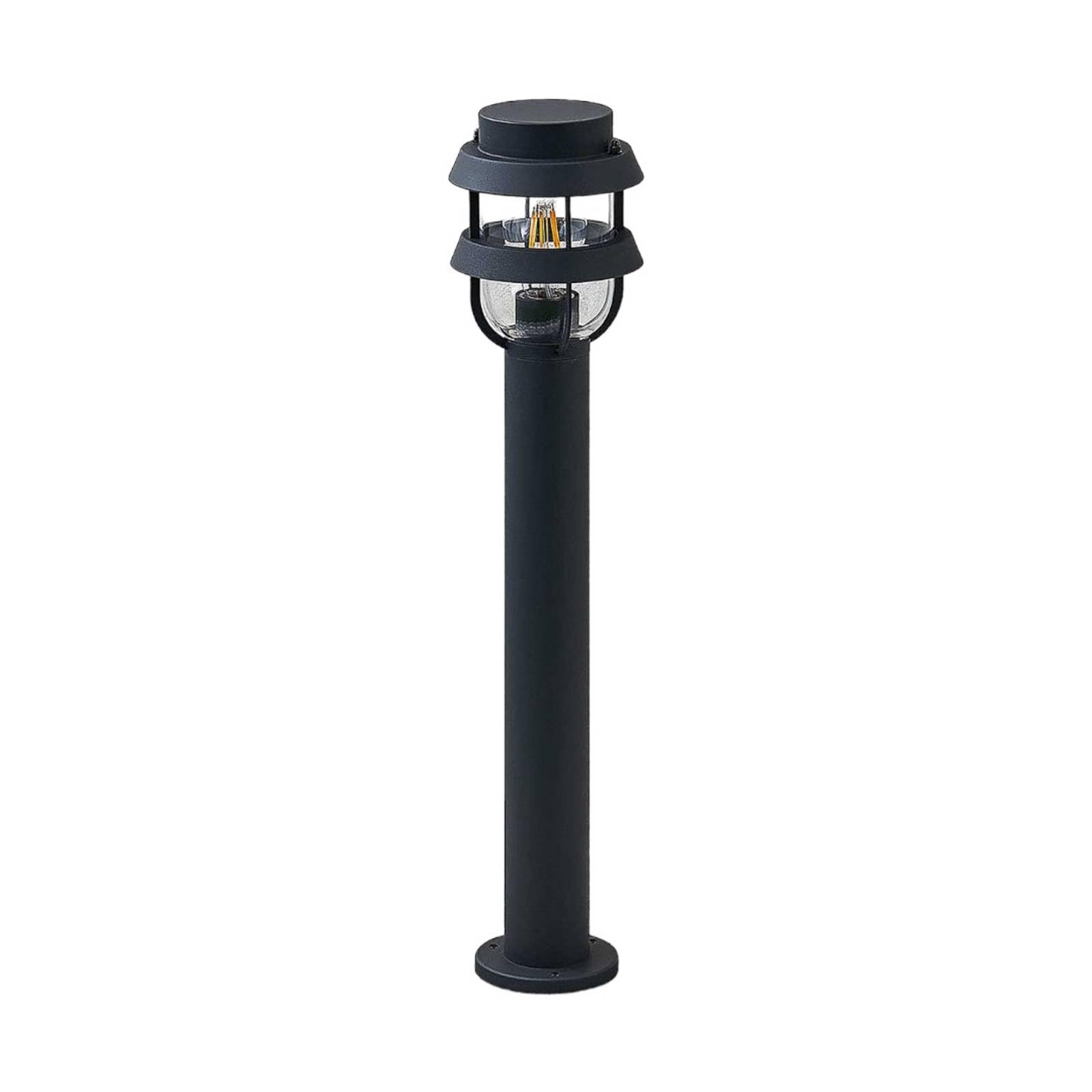 Lindby Outdoor Lights Alvaro dimmable (Modern) in Black Made of Aluminium (1 Light Source, E27) from Garden Path Bollard lamp Pillar