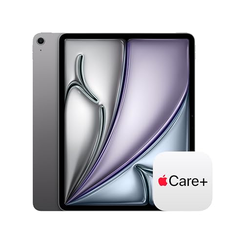 Image of Apple iPad Air 13-inch (M4): Liquid Retina Display, 128GB, 12MP Front /Back Camera, Wi-Fi 7 with Apple N1, Touch ID, All-Day Battery Life - Space Gray with AppleCare+ (2 years)