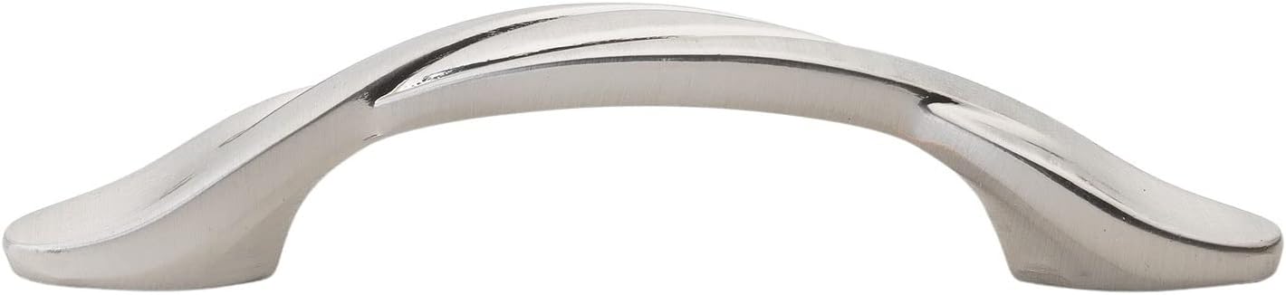 GlideRite Hardware 87340-SN-25 3 inch CC Twist Cabinet Pulls 25 Pack, Satin Nickel Finish