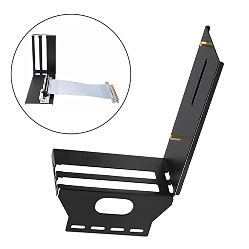 Support vertical pour carte graphique PCIe 16X noir fixation boîtier - 5