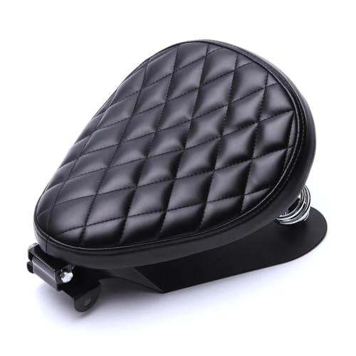 Selle moto vintage solo amortissant les chocs grâce aux ressorts de 3 pouces