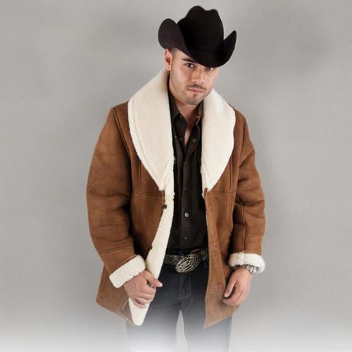 White Diamonds Men's Jacket Style Malbor Wool Authentic Suede Leather2