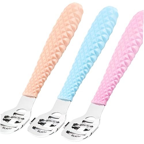 LOLIPPYY 3 Piezas Removedor De Piel Muerta Cuchilla Para Raspar Los Pies Recortadora De Pies Hoja De Pedicura