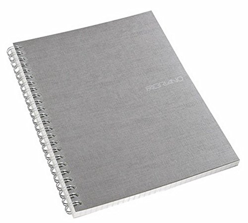 Fabriano Ecoqua A4 Sprial Bound Lined Notebook Grey