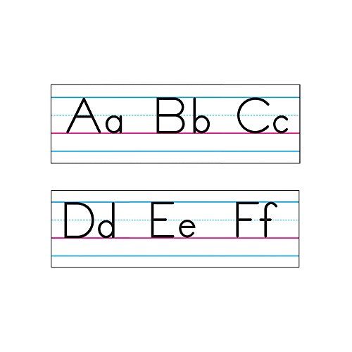 TREND enterprises, Inc. T-1858 Basic Alphabet Zaner-Bloser Manuscript Bulletin Board Set