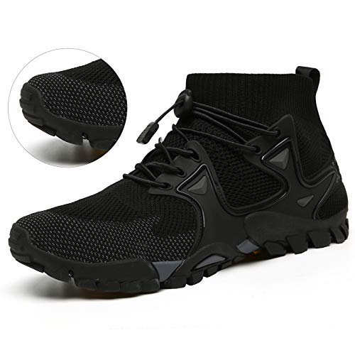 Hiking Shoes Mens Womens Outdoor Athletic Sports Shoes Walking Shoes Trail Running Shoes Trekking Climbing Stylish Slip Resistant Fitness Walking Jogging Sock Sneakers Travel Lightweight Barefoot #TOP4
