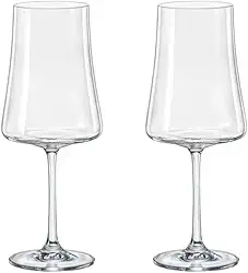 Kit 2 Taça de Cristal para Vinho Bohemia 560ml - XTRA NDI
