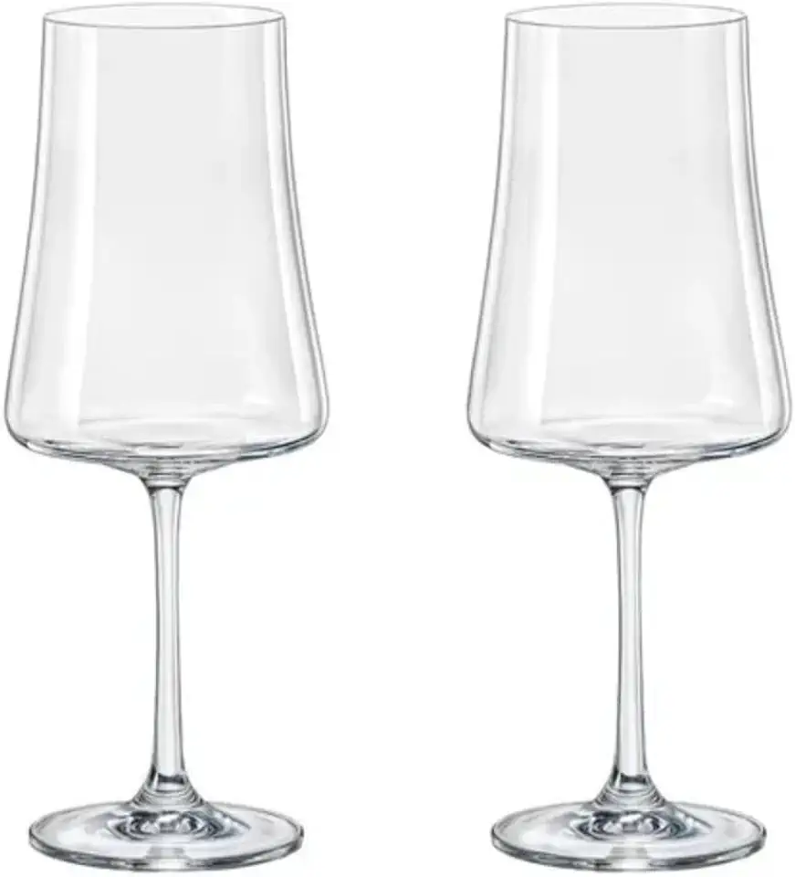 Kit 2 Taça de Cristal para Vinho Bohemia 560ml - XTRA NDI